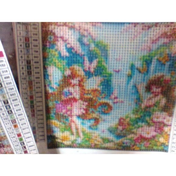 Fairy Butterfly Diamond Painting Kits 4 Full Round Drill Canvas Frameless 8"x8" - Picture 5 of 8